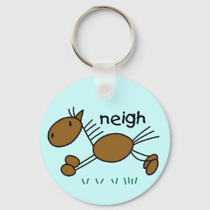 Chaveiro O cavalo diz o camiseta e os presentes do Neigh