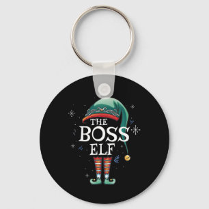 Chaveiro O Chefe Elf Xmas Que Corresponde À Família Elf Par