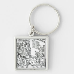 Chaveiro O cirurgião visita um homem com feridas da seta,