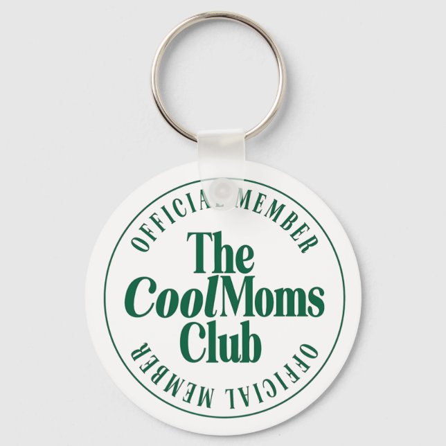 Chaveiro O Clube das Mães Legais Verde Retrô (Frente)