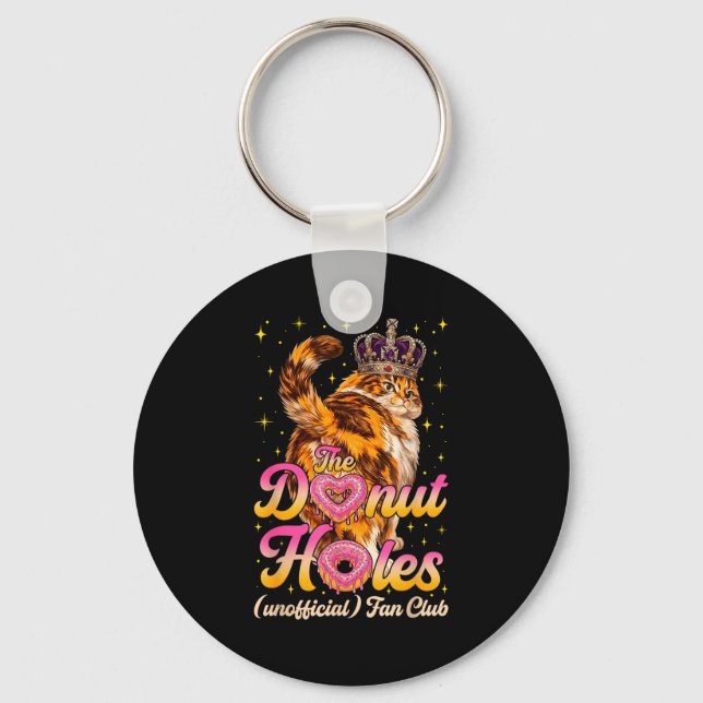 Chaveiro O clube de fãs de buracos de donut meme de gato en (Frente)