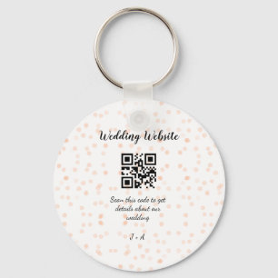 Chaveiro O código QR de verificação do site de casamento pa