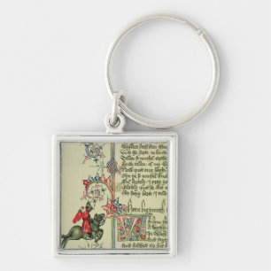 Chaveiro O comerciante, detalhe do fac-símile de