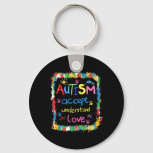 Chaveiro O conceito de conscientização do Autismo de Brusha