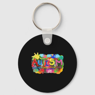 Chaveiro O conceito de conscientização do Autismo de Brusha