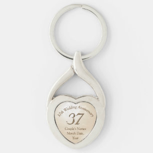 Chaveiro O coração personalizado deu forma ao presente de