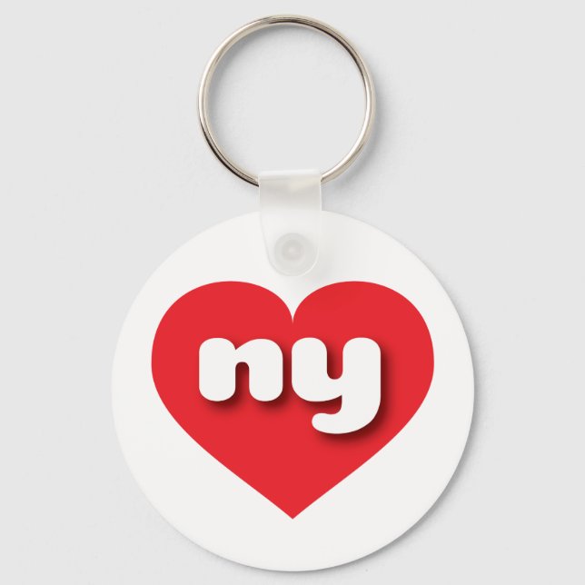 Chaveiro O coração vermelho de Nova York - Eu amo o ny (Frente)