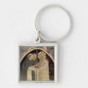 Chaveiro O cristo dá boas-vindas a dois frades