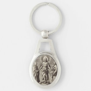 Chaveiro O Cristo Retreen está sobre uma colina 