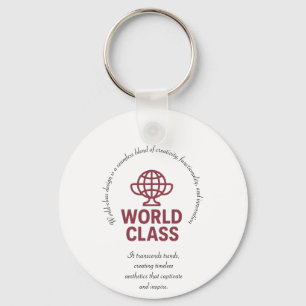 Chaveiro O design de classe mundial é uma mistura perfeita