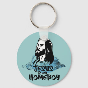 Chaveiro O design Jesus de Riyah-Li é meu ficar em casa