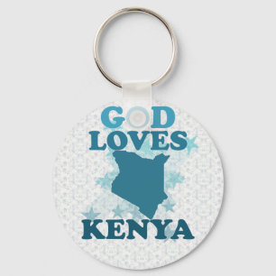 Chaveiro O deus ama Kenya