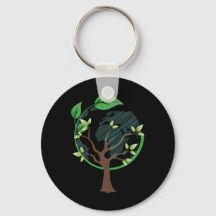 Chaveiro O Dia da Terra é um ambientalista conservacionista