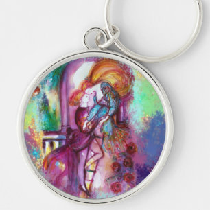 Chaveiro O dia de Valentines romântico de ROMEO E de JULIE