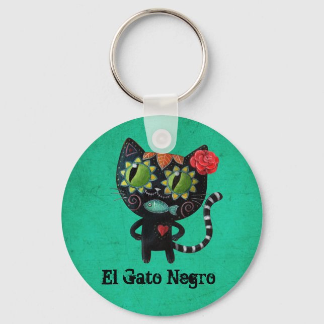 Chaveiro O Dia do Gato Negro Morto (Frente)