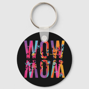 Chaveiro O Dia Que A Mãe É Uau Pincel De Arte Para Baixo Mã