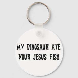 Chaveiro O dinossauro come peixes de Jesus