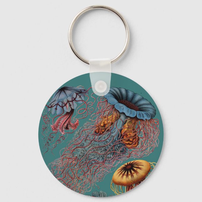 Chaveiro O Disco Medusae de Ernst Haeckel (Frente)