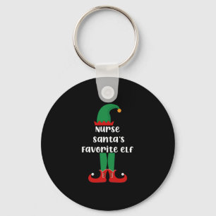 Chaveiro O Elfo Favorito da Enfermeira Papai Noel Enfermeir