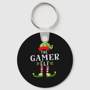 Chaveiro O Elfo Gamer de Natal Camisa de Dormir Combinando