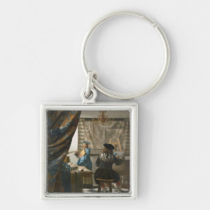 Chaveiro O estúdio do artista, c.1665-66 (óleo em canvas)