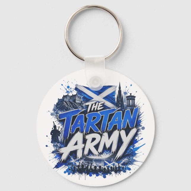 Chaveiro O Exército Tartan - Apodo da seleção nacional da E (Frente)