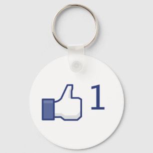 Chaveiro o facebook gosta do botão