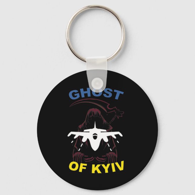 Chaveiro O Fantasma De Kiev Eu Apoio A Ucrânia  (Frente)