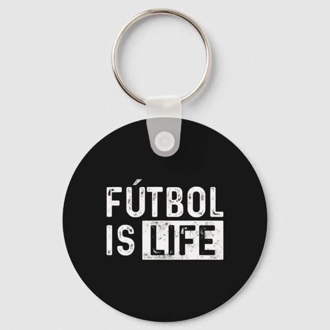 Chaveiro O futebol É A Diversão De Futebol Do Lover (Frente)