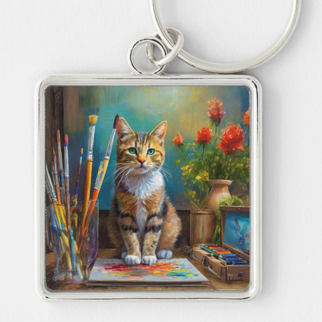 Chaveiro O Gato Artístico (Frente)