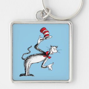 Chaveiro O Gato no Chapéu Faz Uma Reverência