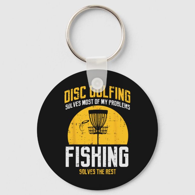 Chaveiro O Golfe De Disco Resolve A Maioria Dos Problemas C (Frente)