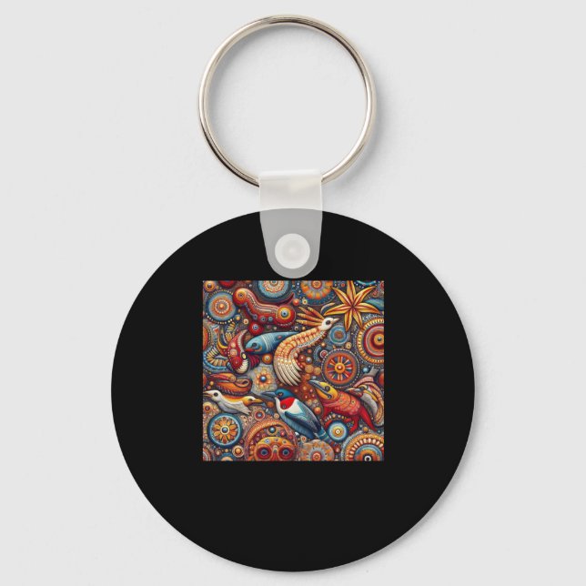 Chaveiro O Indígenas Da Arte Cultural Aboriginal Da Austrál (Frente)