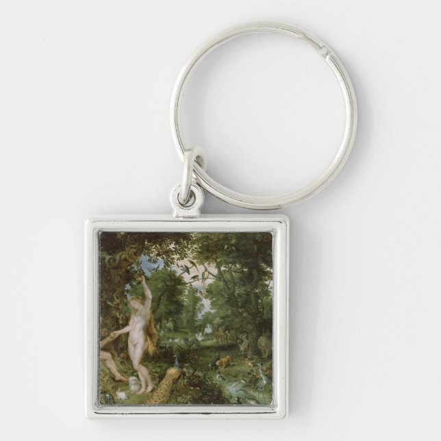 Chaveiro O Jardim do Éden com a queda de homem, c.1615 (Frente)