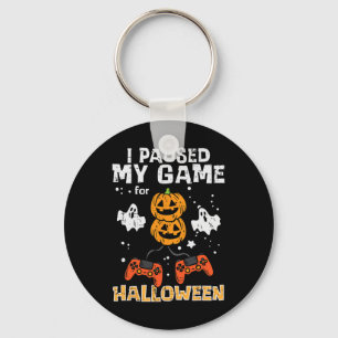 Chaveiro O Jogador De Halloween Pausou O Meu Jogo De Costum