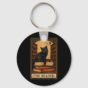 Chaveiro O Leitor Tarot do Gato Preto Livro Leitura Hallowe