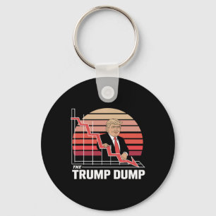 Chaveiro O Lixo do Trump Engraçado Anti Trump Queda do Merc
