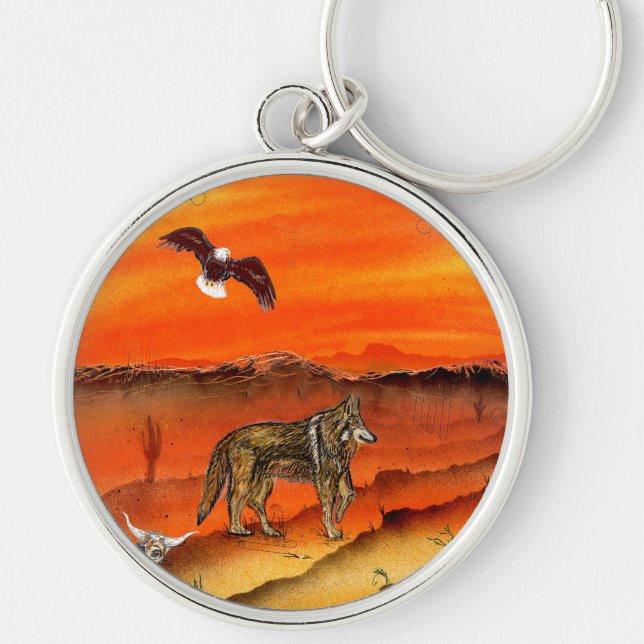 Chaveiro O Lobo do Deserto (Frente)