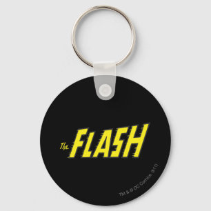 Chaveiro O logotipo Flash é amarelo
