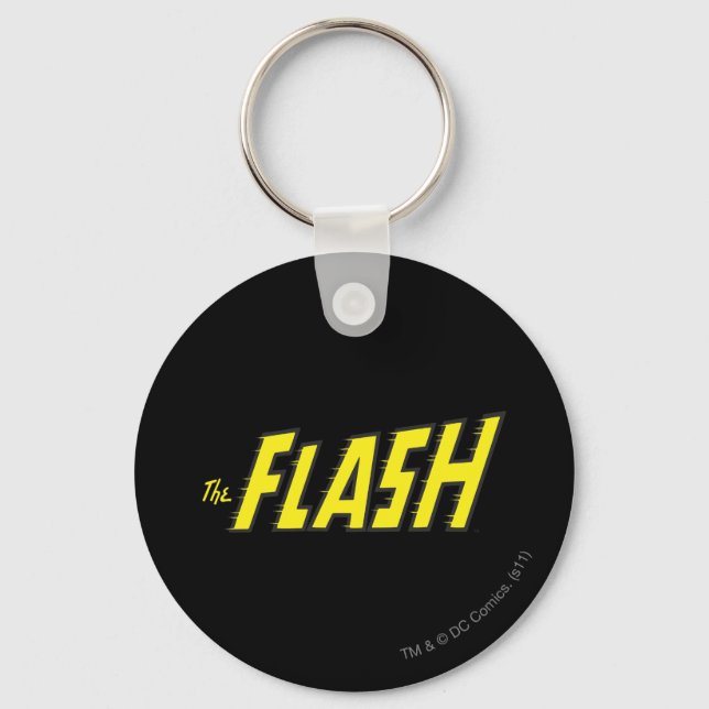 Chaveiro O logotipo Flash é amarelo (Frente)