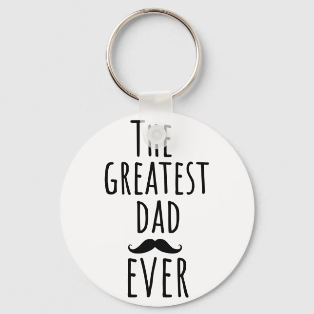 Chaveiro O maior Pai de sempre com bigode (Frente)