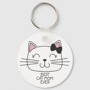 Chaveiro O melhor gato branco que a mãe já teve gatinho d
