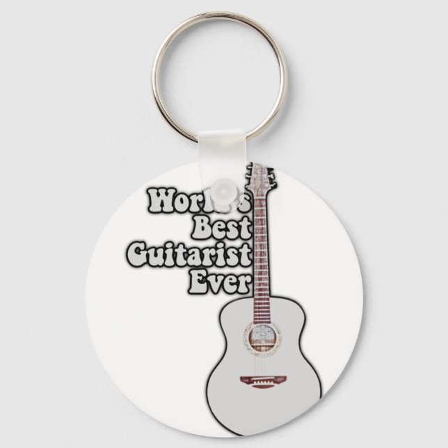 Chaveiro O melhor guitarrista do mundo. (Frente)