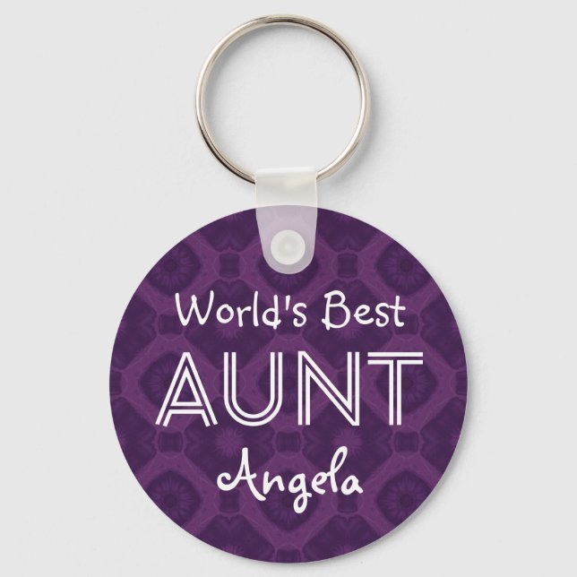 Chaveiro O melhor item de presentes personalizado da TIA do (Frente)