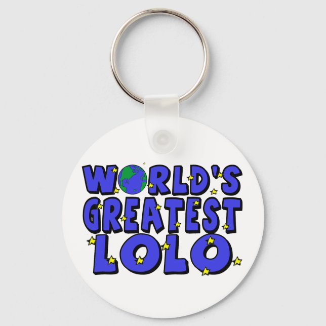Chaveiro O Melhor Lolo do Mundo (Frente)