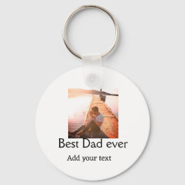 Chaveiro O melhor pai alguma vez adicionou nome imagem dia