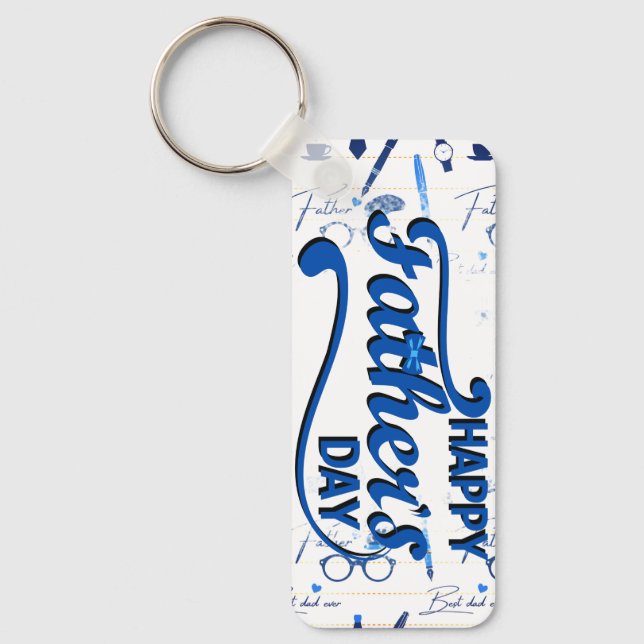 Chaveiro O melhor Pai de sempre, Dia de os pais feliz (Frente)