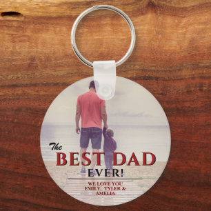 Chaveiro O melhor Pai de Tipografia Foto do Dia do Pai