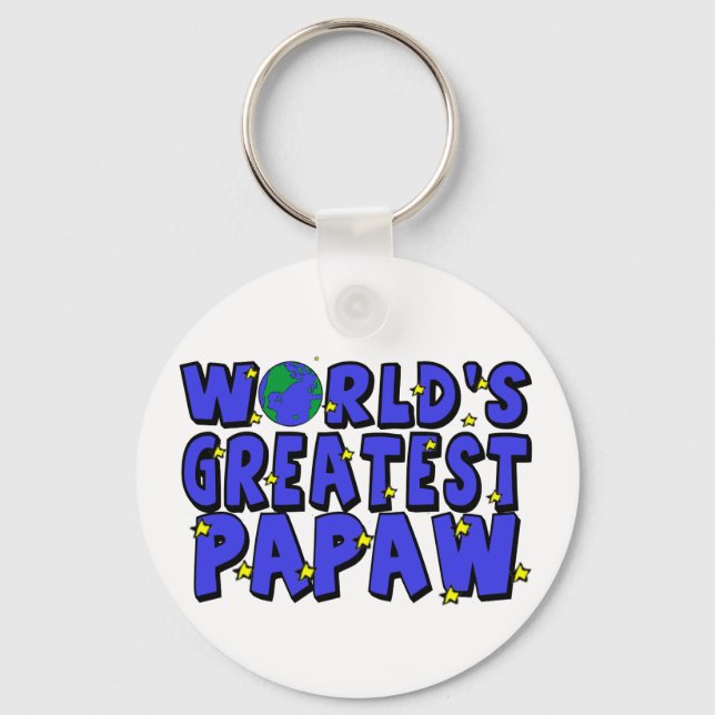 Chaveiro O Melhor Papaw do Mundo (Frente)