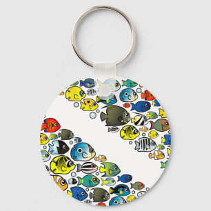 Chaveiro O mergulhador de Scubadorable embandeira para